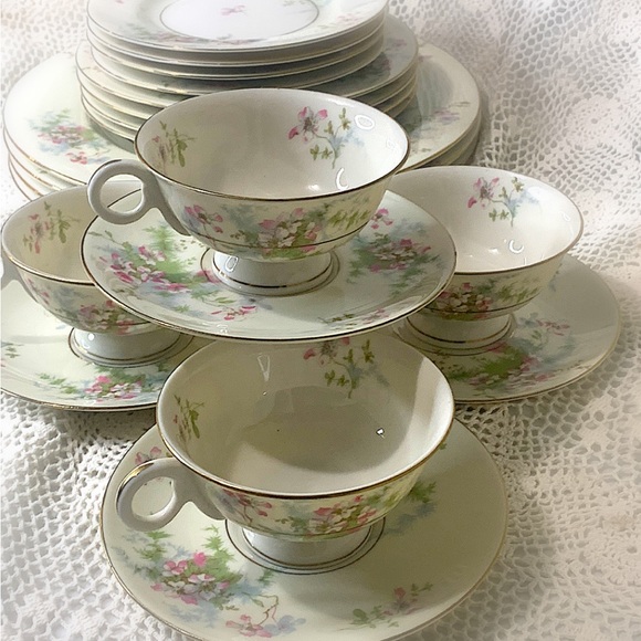 THEODORE HAVILAND (New York) -                 Apple Blossom 20 Piece Estate Set